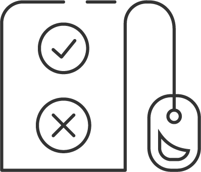 illustration graphic of computer with a computer mouse plugged in and to the right