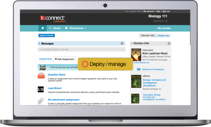  McGraw Hill Connect offers seamless intergration with your Learning Management Systems (LMS).