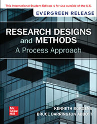 9781265083533 Bordens Research Design and Methods: A Process Approach 2025 Release
