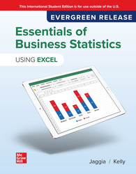 9781265610739 Jaggia Essentials of Business Statistics: Using Excel 2026 Release