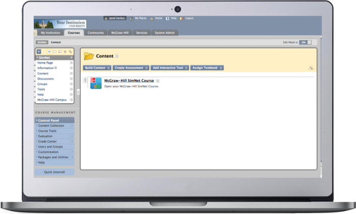 SIMnet LMS Integration