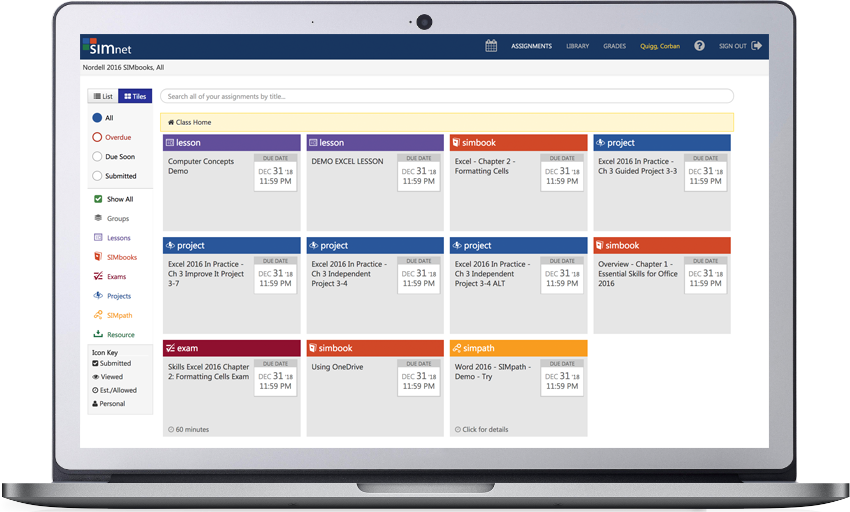 SIMnet Dashboard